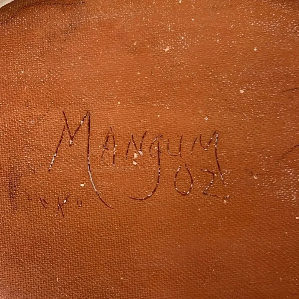 Vintage Mangum Pottery Serving Dish/Home Decor by Rob and Beth Mangum~Signed - Picture 5 of 5